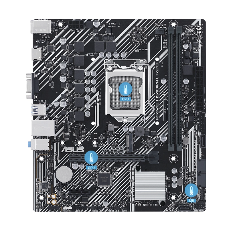 ASUS INTEL MB PRIME H510M-K R2.0(H470 Chipset), 2*DDR4 3200MHz, M.2, VGA/HDMI, USB 3.2, Socket 1200